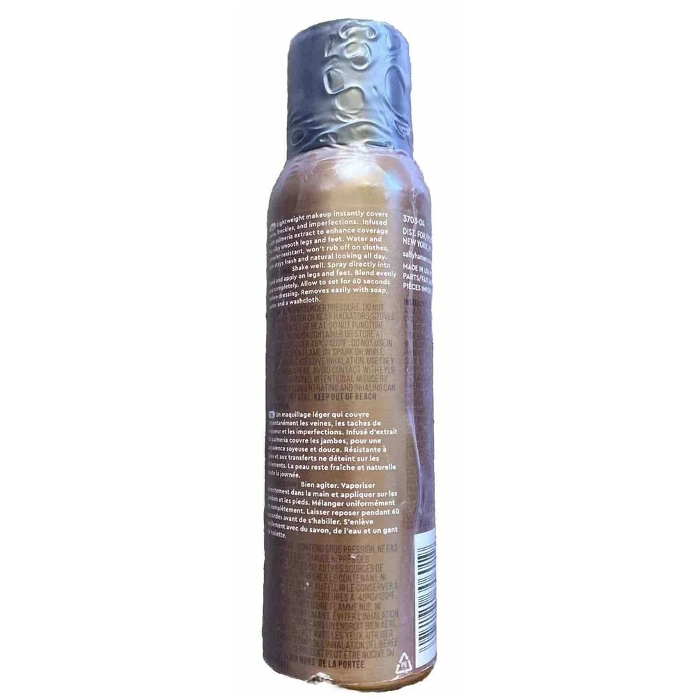 Sally Hansen Airbrush Legs Makeup Deep Glow Water & Transfer Resistant 4.4 oz
